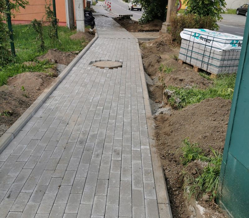 Kyjov - Boršov, chodník